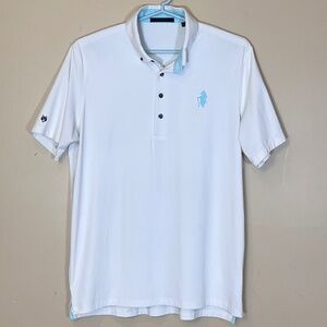 Greyson Golf Performance Short Sleeve Polo Shirt - Men's Size L - White
